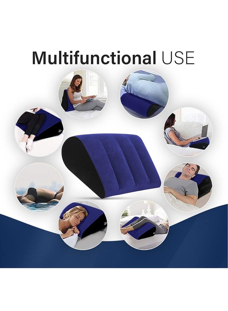 Inflatable Wedge Pillow, Leg Positioner Pillows, Travel Camping Pillow for Sleeping, Portable Body Positioners for Leg Elevation - Image 5