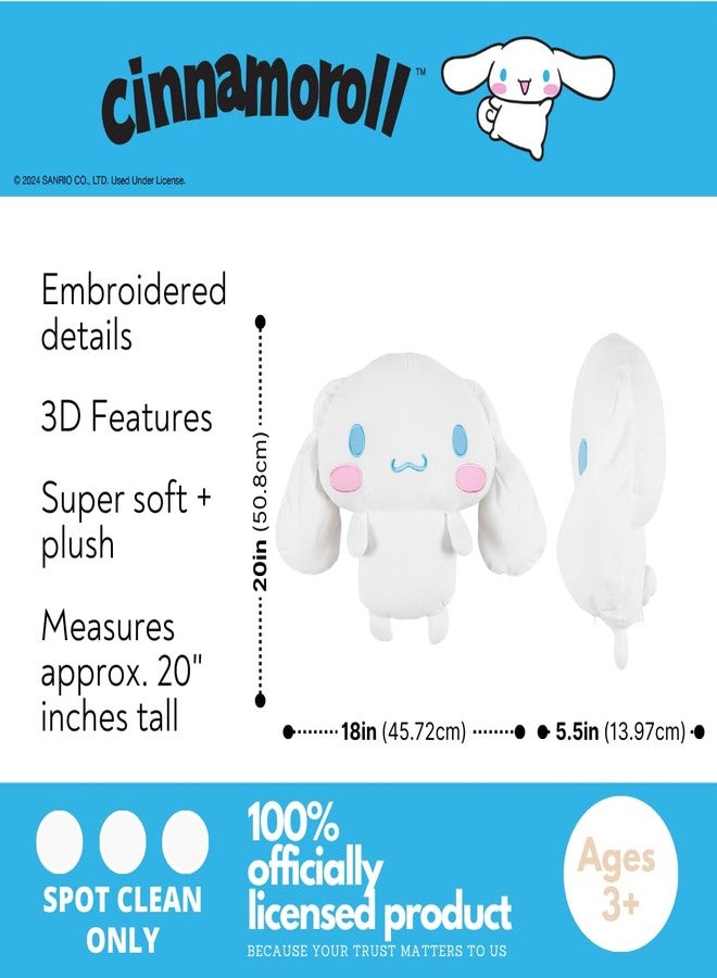 Franco Collectibles Cinnamoroll Bedding Super Soft Cozy Decorative Cuddle Pillow, (Officially Licensed Product) By Franco - Image 2