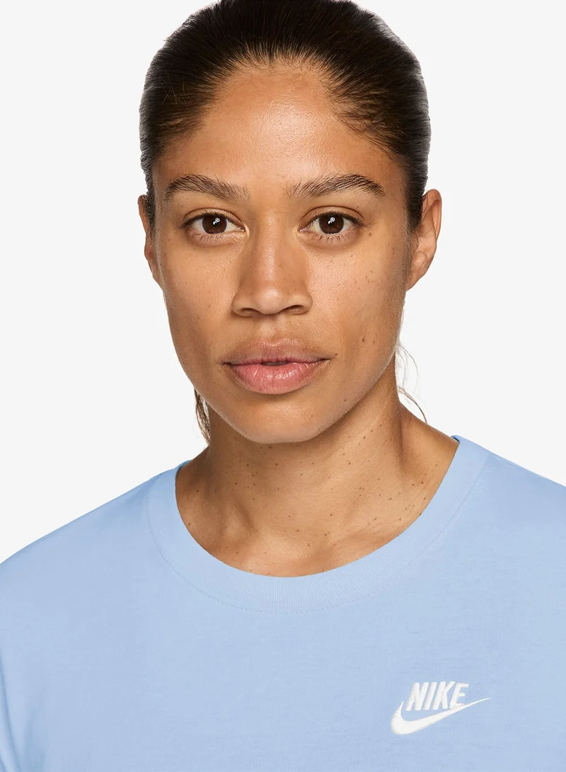 Nike HYDROGEN BLUE/(WHITE) Nsw Club T-Shirt for Women | Best Price UAE
