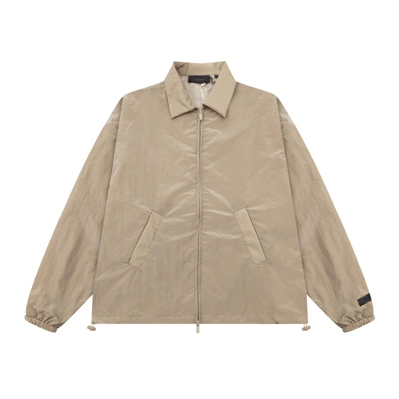 High-Quality American Trendy Brand Fog Icon Main Line Eternal High Street Loose Heavy Shirt Hooded Jacket For Men And Women - Image 1