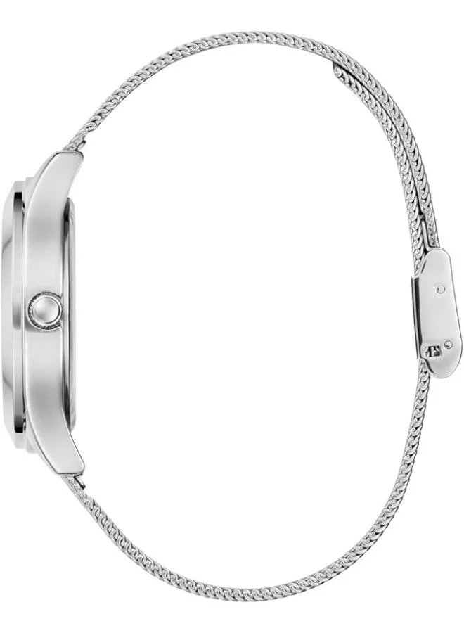 GUESS GLITZ PLAQUE Steel Mesh 34 mm Analog Watch
