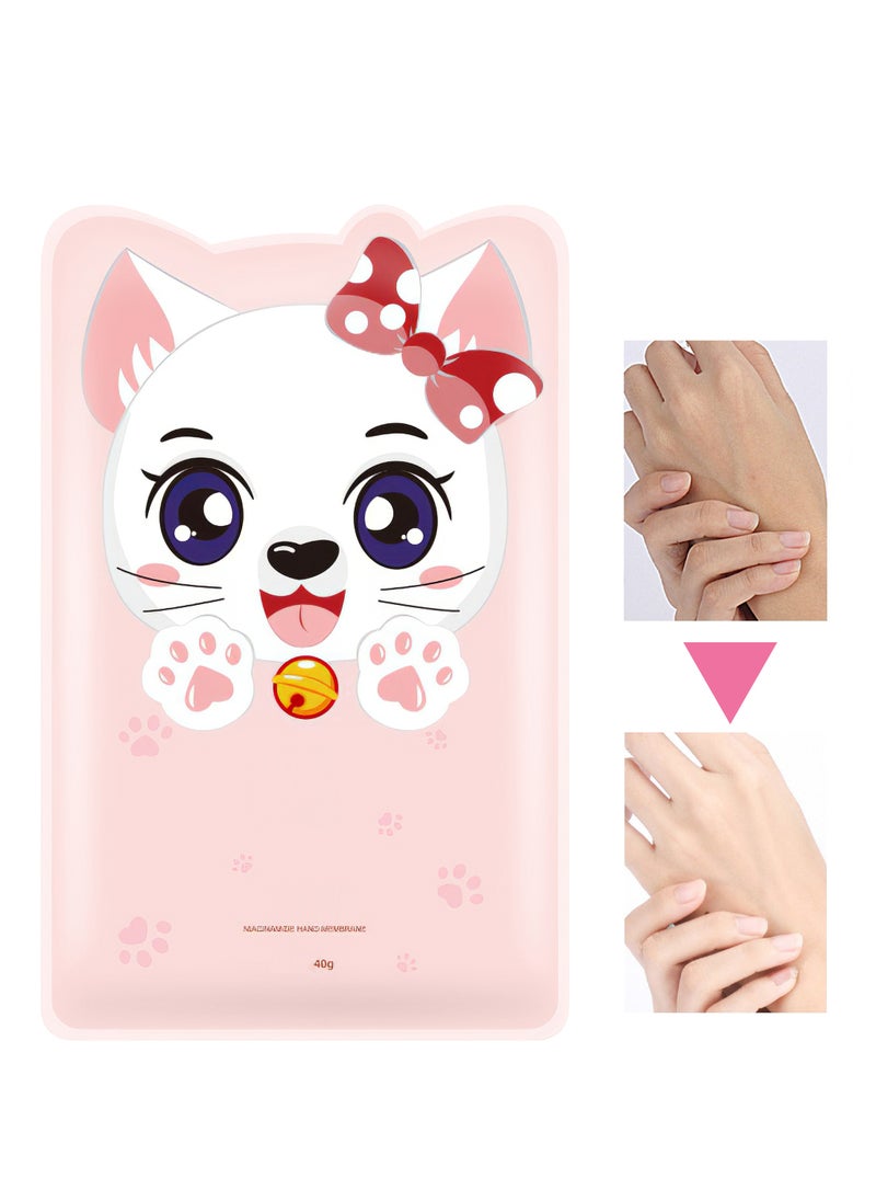 ZHENXIU Care for Hand Membrane with Nicotinamide and Hyaluronic Acid, Moisturizing Hydrating Hand Mask, Hand Repair Soothing Gloves for Dry Hands Treatment, Remove Dead Skin, Hand Care 1 Pair  - Image 1