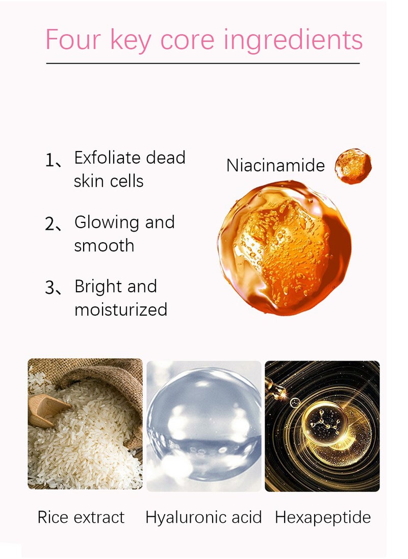 ZHENXIU Care for Hand Membrane with Nicotinamide and Hyaluronic Acid, Moisturizing Hydrating Hand Mask, Hand Repair Soothing Gloves for Dry Hands Treatment, Remove Dead Skin, Hand Care 1 Pair  - Image 3