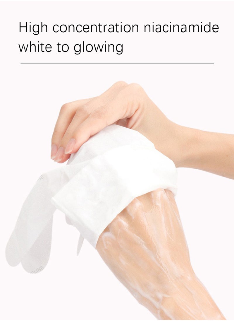 ZHENXIU Care for Hand Membrane with Nicotinamide and Hyaluronic Acid, Moisturizing Hydrating Hand Mask, Hand Repair Soothing Gloves for Dry Hands Treatment, Remove Dead Skin, Hand Care 1 Pair  - Image 5