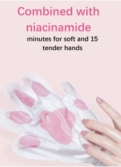 ZHENXIU Care for Hand Membrane with Nicotinamide and Hyaluronic Acid, Moisturizing Hydrating Hand Mask, Hand Repair Soothing Gloves for Dry Hands Treatment, Remove Dead Skin, Hand Care 1 Pair  - Image 2