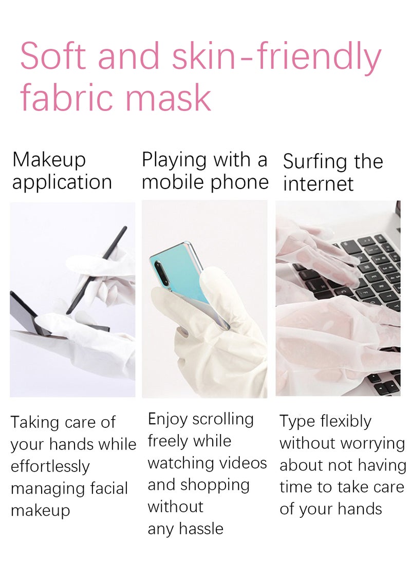 ZHENXIU Care for Hand Membrane with Nicotinamide and Hyaluronic Acid, Moisturizing Hydrating Hand Mask, Hand Repair Soothing Gloves for Dry Hands Treatment, Remove Dead Skin, Hand Care 1 Pair  - Image 4