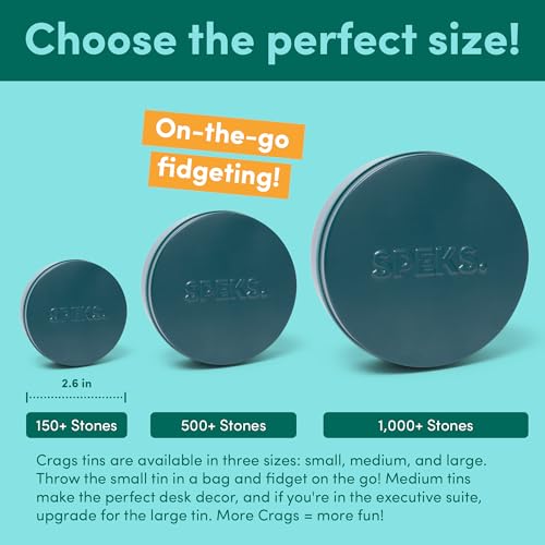 Speks Crags Ferrite Putty, 500+ Ferrite Stones in a Tin, Fidget Toy for Adults & Teens 14+, Desk Toy for Office, Christmas Gift, Holiday Stocking Stuffer, Stress Relief Present | Matte Jade, Medium - Image 2