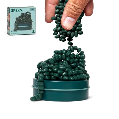 Speks Crags Ferrite Putty, 500+ Ferrite Stones in a Tin, Fidget Toy for Adults & Teens 14+, Desk Toy for Office, Christmas Gift, Holiday Stocking Stuffer, Stress Relief Present | Matte Jade, Medium - Image 1