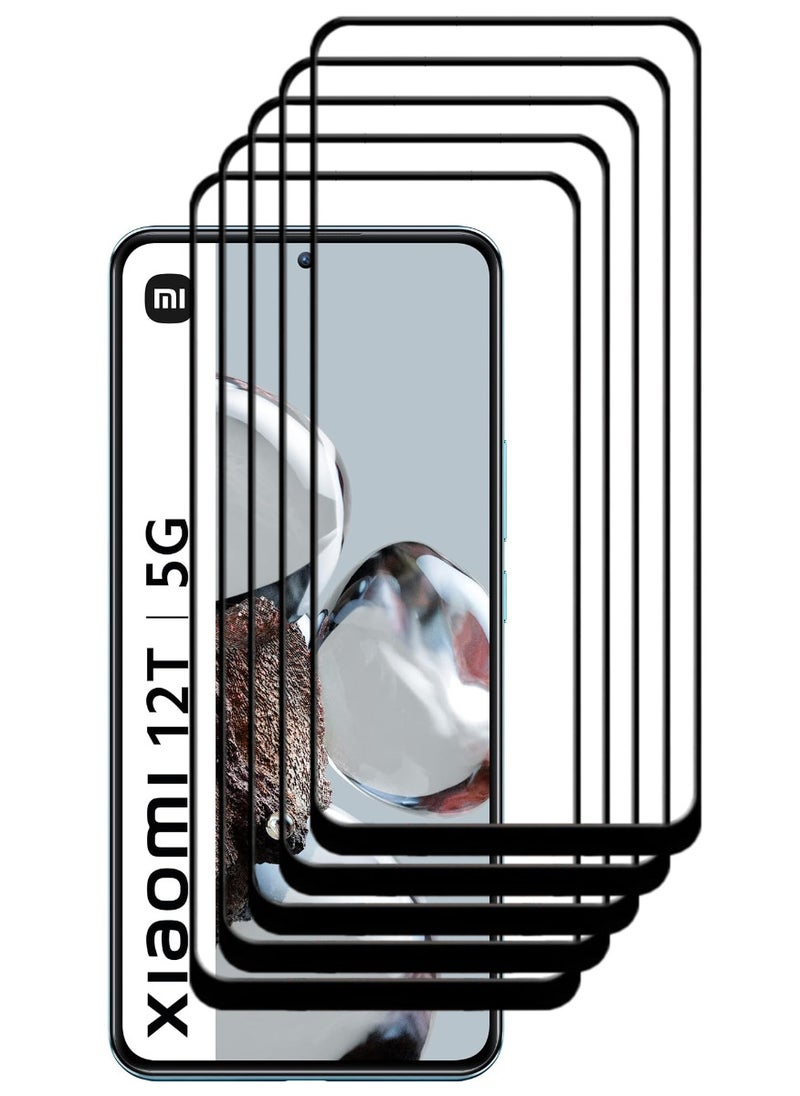 ACLIX 5 Pieces Antistatic ESD Dustproof Premium Quality High Definition Tempered Glass Screen Protector Designed For Xiaomi 12T - Image 1