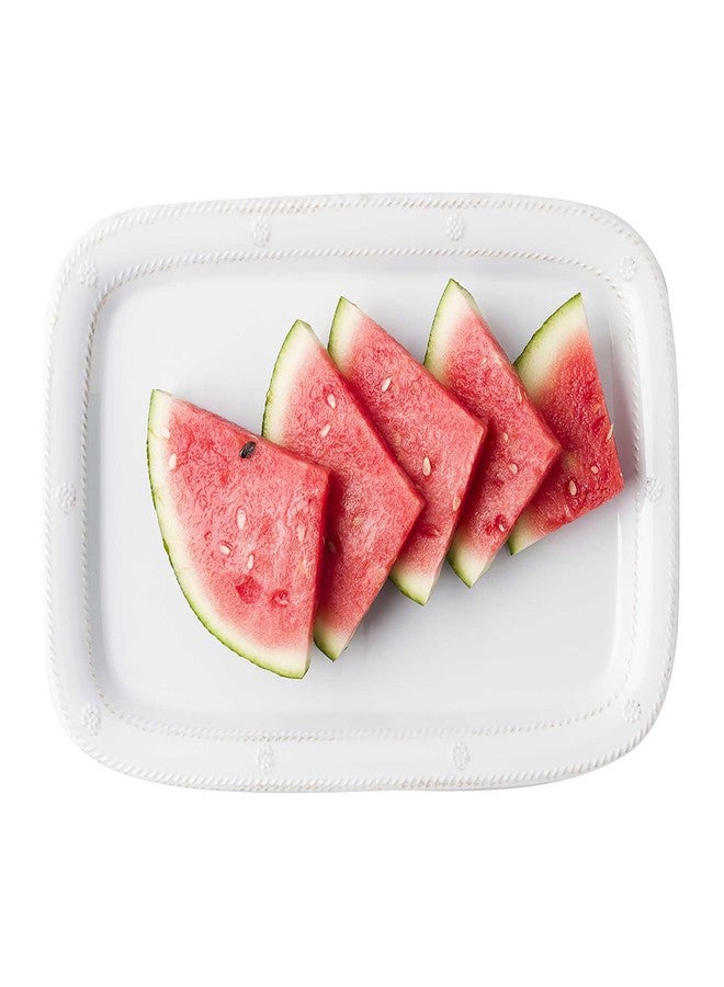 Juliska Berry & Thread Melamine Tray 16 in. - Whitewash Serving Tray - Unbreakable Decorative Embossed Tray - Image 3