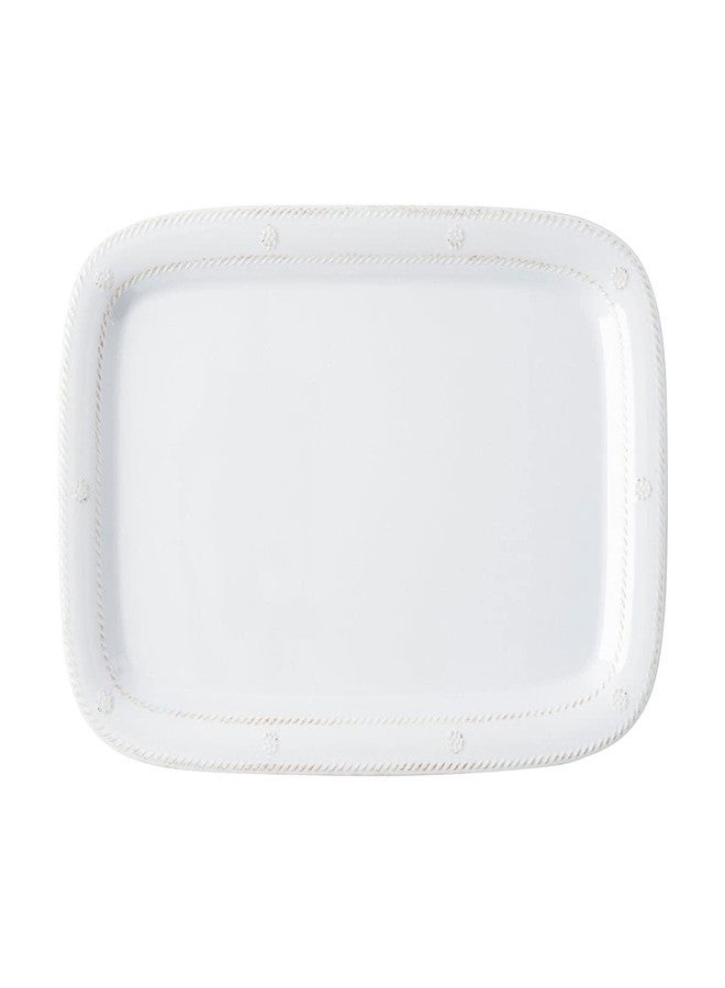 Juliska Berry & Thread Melamine Tray 16 in. - Whitewash Serving Tray - Unbreakable Decorative Embossed Tray - Image 1
