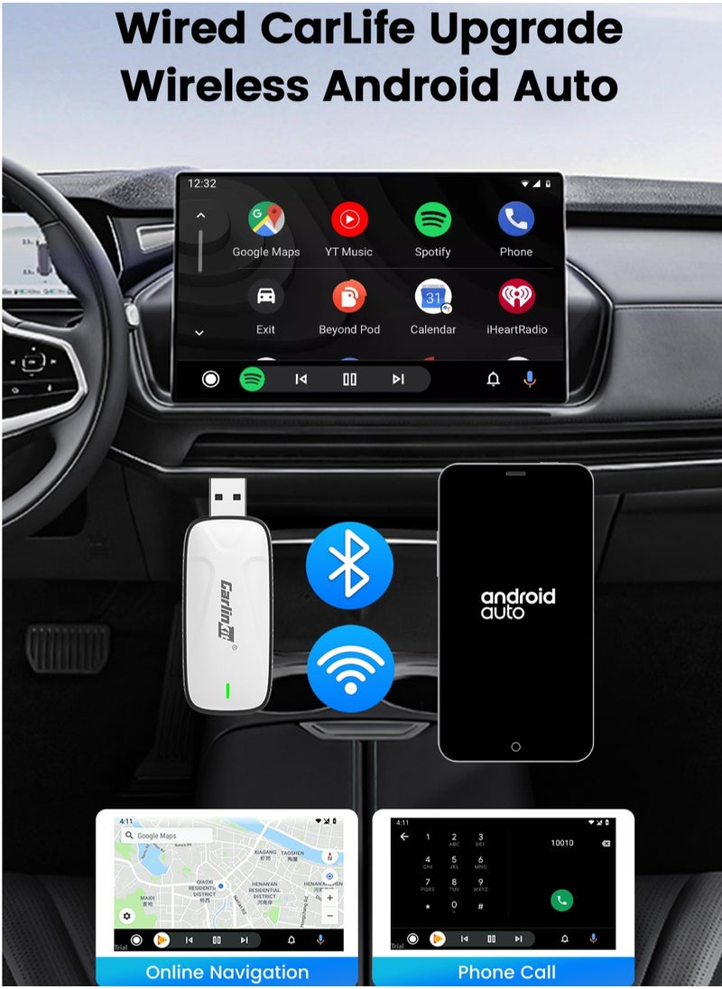 Carlinkit - X2CA Baidu Carlife to Wireless CarPlay/Android Auto Adapter 2 in 1 Streaming Box Plug and Play Auto-connect 2.4G+5GHz - Image 1