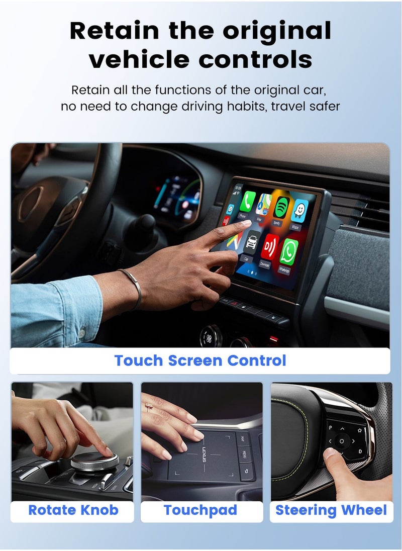 Carlinkit - X2CA Baidu Carlife to Wireless CarPlay/Android Auto Adapter 2 in 1 Streaming Box Plug and Play Auto-connect 2.4G+5GHz - Image 1