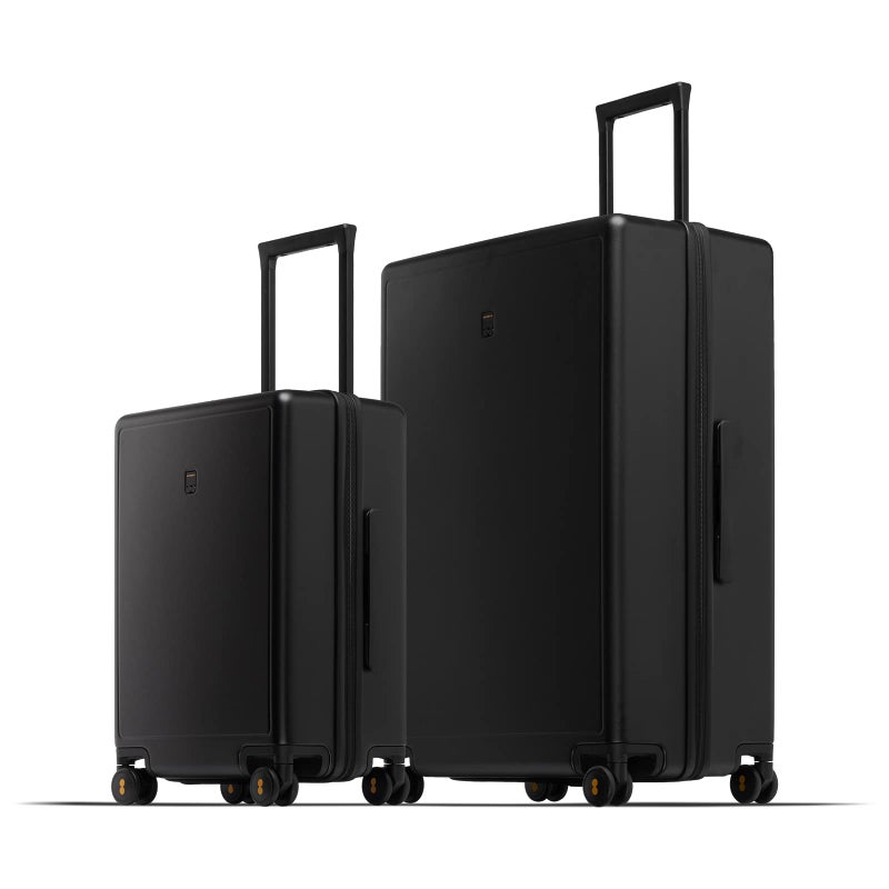Level8 LEVEL8 Luggage Set of 2 Carry on Suitcase, Elegance Matt Design 100% PC Trolley Case TSA Approved Checked Luggage Lightweight with 8 Spinner Wheels(Black, 2 Set(40L+105L)  - Image 1