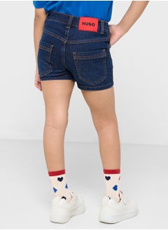 HUGO Kids Denim Mini Skort  - Image 2