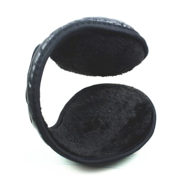 CLOTHERA Black Comfortable Furry Inner & PU Leather Warm Ear Covers with air hole for Men/Women Earmuffs for Winter Cold Protection (1) - Image 5