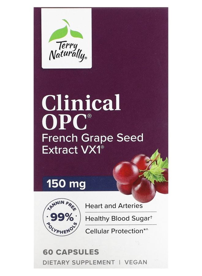 Terry Naturally Clinical OPC 150 mg 60 Capsules