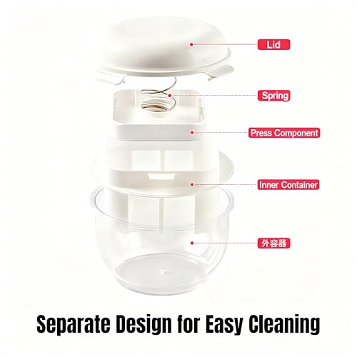 FindXeink Yogurt Strainer-[2.2QT/0.56GAL]Large, [1.16QT/0.29GAL]Filter Capacity, Spring-Assisted Yogurt Filter, Stainless Steel Mesh, BPA-Free Detachable for Homemade Greek Yogurt - Image 5