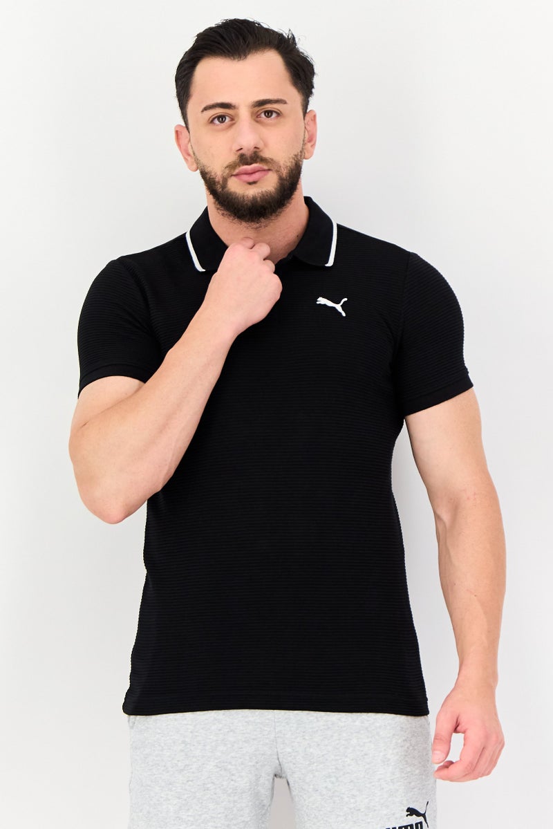 PUMA تي شيرت رياضي للرجال بلا أكمام قصير، خارجي، أسود - Image 1