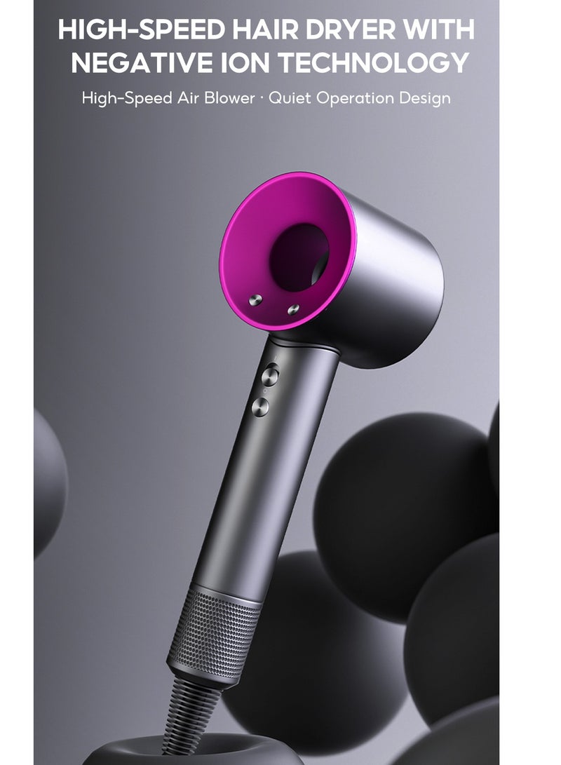 Generic Hair Dryer Turbo Smooth 30W Ultra high speed motor 62m/s volume | Powerful Dryer With Adjustable Speed Settings | 3 Speed Temperature Control with air cooling function|  Heat Settings For Customized Styling | Ionic Technology Reduces Frizz And Enhances Shine - Image 1