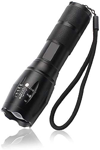 Seven Moon Portable LED Flashlight with 5 Modes Zoomable IPX5 Water Resistant Torch for Outdoor Camping Hiking - Image 3