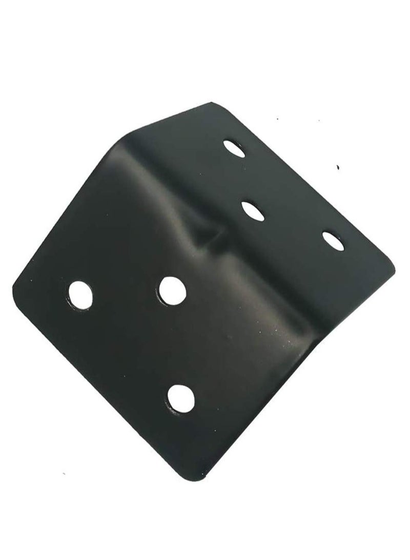 Heavy Duty Black Stainless Steel L Shape Shelf Brackets 12Pcs Metal Corner Supports 38x30x30mm  - Image 3