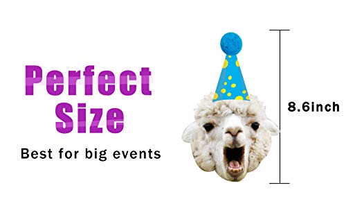 Silvima Llama Birthday Garland Funny Alpaca Face Portrait Bunting Hilarious Bday Party Decoration - Image 5