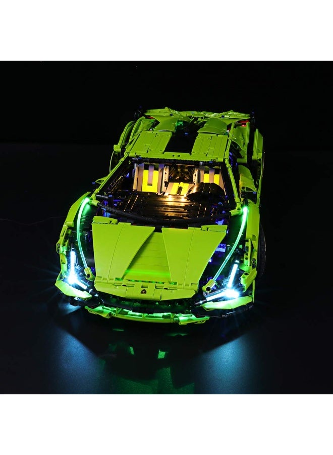BRIKSMAX LED Lighting Kit for Lamborghini Sián FKP 37, Compatible with Lego 42115 – Does Not Include Set (Remote Control Version) - Image 2