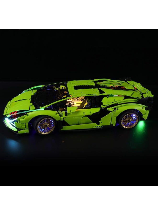 BRIKSMAX LED Lighting Kit for Lamborghini Sián FKP 37, Compatible with Lego 42115 – Does Not Include Set (Remote Control Version) - Image 3