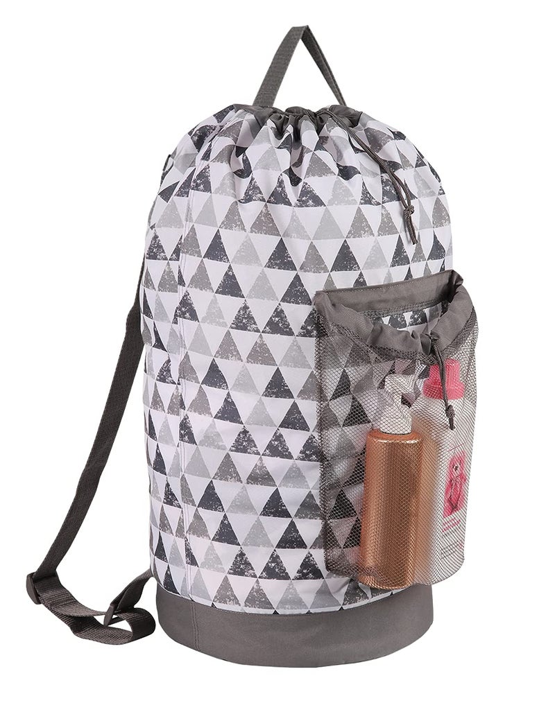 Dalykate Backpack Laundry Bag, Laundry Backpack with Shoulder Straps and Mesh Pocket Durable Nylon Clothes Hamper Bag with Drawstring Closure for College, Travel, Laundromat, Apartment - Image 1