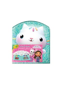 Crayola Gabby's Dollhouse  Creative Case 40 Pieces with Felt Tip Pens, Crayons, Colouring Pages, Stickers, from 5 Years  - Image 2