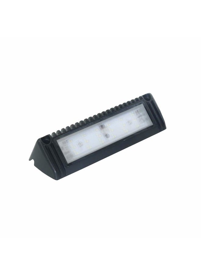Raycharm 9" 6000K Natrual White High Lumen Output Low Current Draw, 40° Down Angled Flood Beam, 12V/24V DC 18W 1800 LM, LED Light Fixture/Work Light/Scene Light for RV & Utility Vehicle, Black, - Image 1