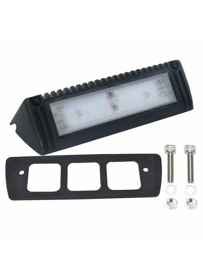 Raycharm 9" 6000K Natrual White High Lumen Output Low Current Draw, 40° Down Angled Flood Beam, 12V/24V DC 18W 1800 LM, LED Light Fixture/Work Light/Scene Light for RV & Utility Vehicle, Black, - Image 3