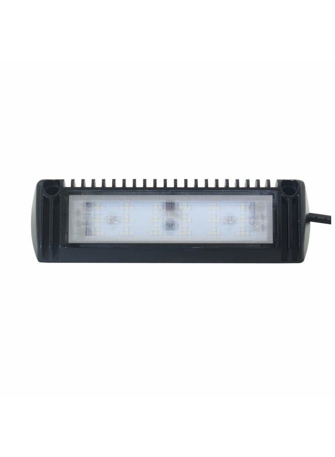 Raycharm 9" 6000K Natrual White High Lumen Output Low Current Draw, 40° Down Angled Flood Beam, 12V/24V DC 18W 1800 LM, LED Light Fixture/Work Light/Scene Light for RV & Utility Vehicle, Black, - Image 2