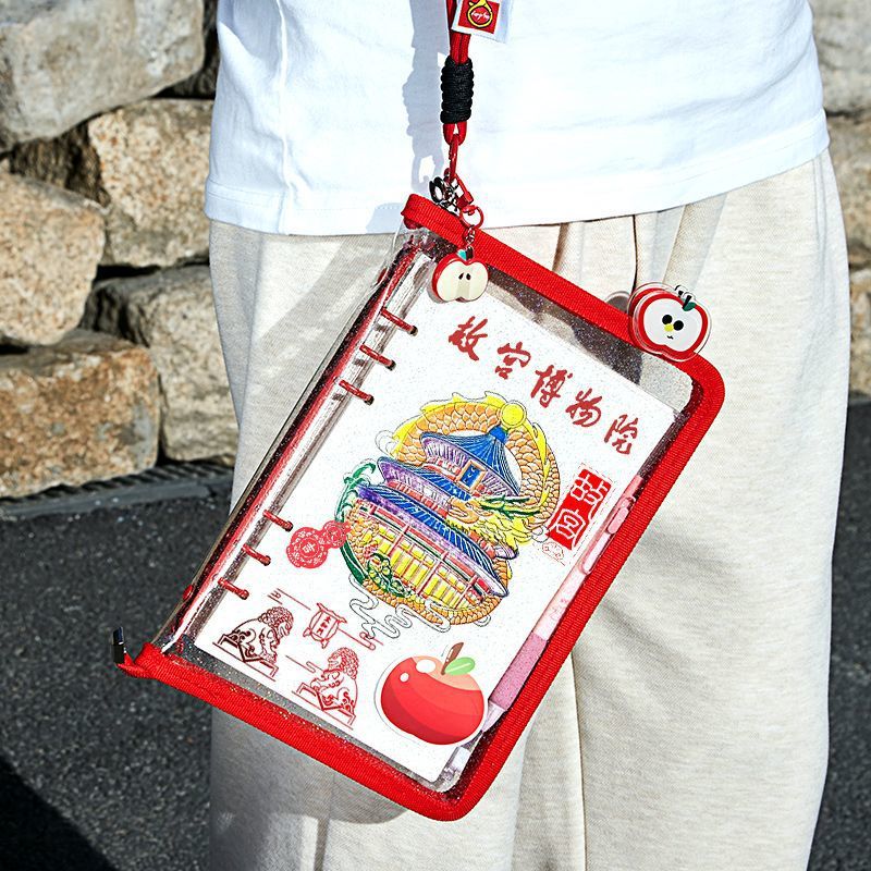 Creative Travel Storage Bag Stamped Book For May Day, Dragon Boat Festival And National Day Travel Multifunctional Storage Notebook With Zipper - Image 3