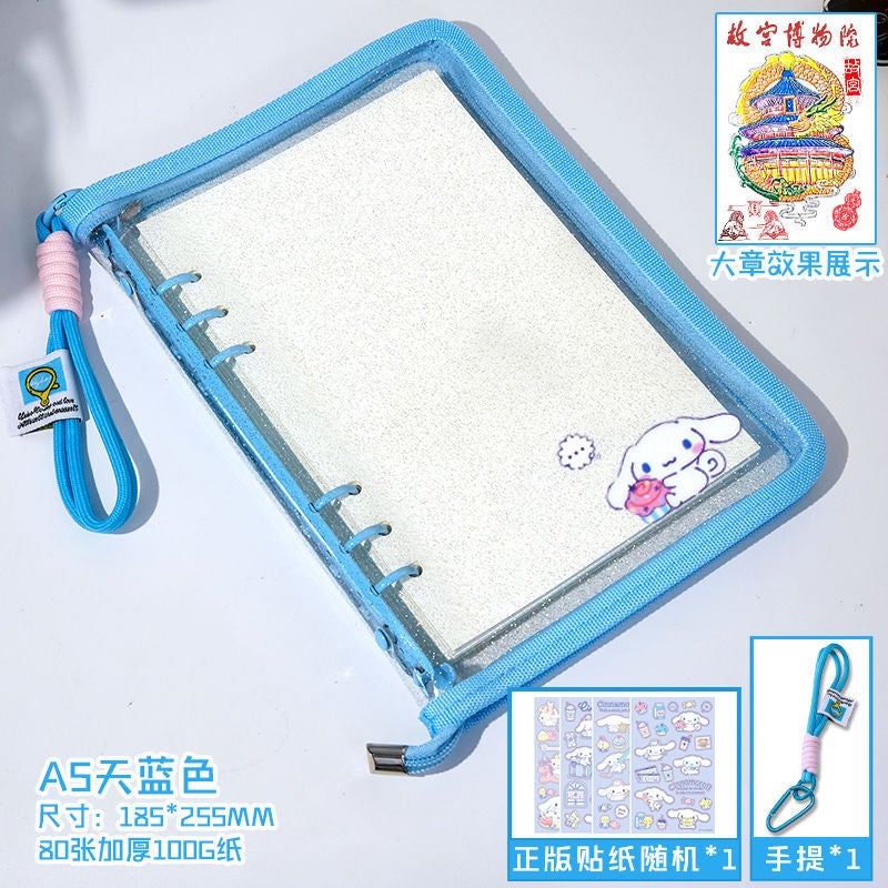 Creative Travel Storage Bag Stamped Book For May Day, Dragon Boat Festival And National Day Travel Multifunctional Storage Notebook With Zipper - Image 1
