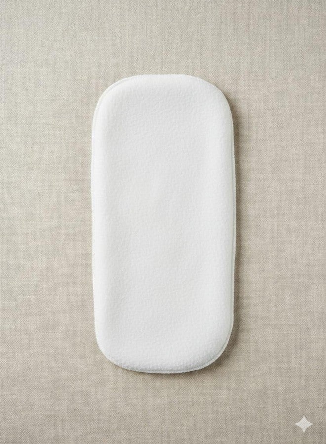 Kritiu 4-Layer Booster Pads for Cloth Diaper | High Absorbent 4 Layer Washable and Reusable Cloth Diapers Insert Pad For Babies | Pack Of 1 (White) - Image 1