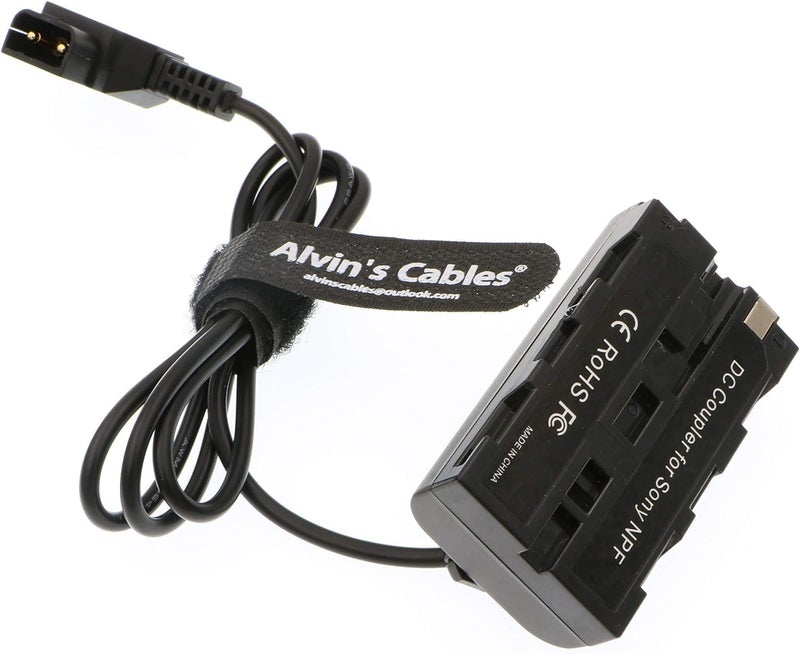 Alvin's Cables NP F550 Dummy Battery to D-Tap Power Cable for Sony NP F570 NP F970 Atomos Shinobi Atomos Ninja Monitor SmallHD Focus 7 - Image 2