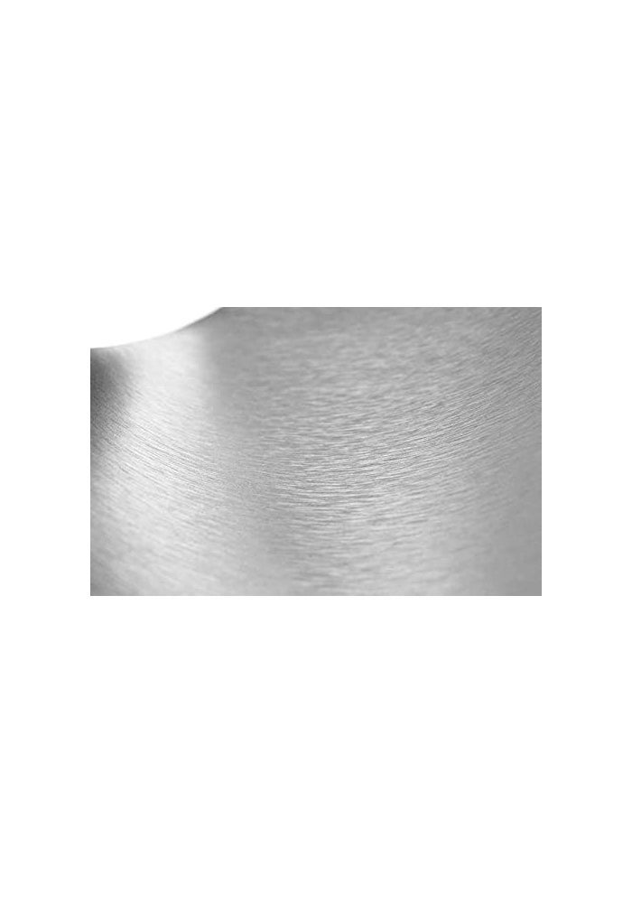 VVIVID XPO Silver Brushed Steel Car Wrap Vinyl Roll (0.5ft x 5ft) - Image 4