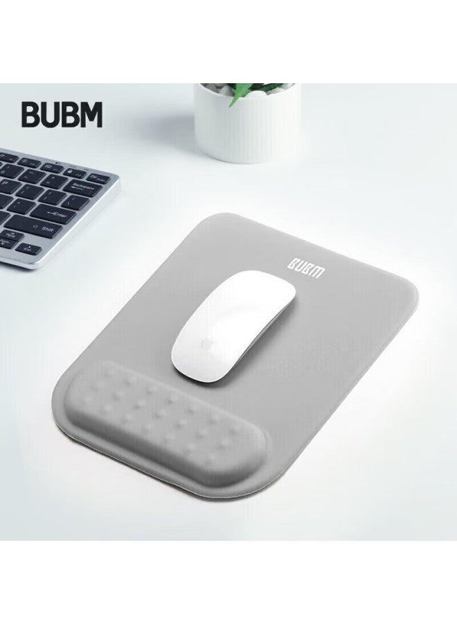 Bubm Memory Foam Mouse Pad Wrist Rest, Cute Creative Simple Silicone Laptop Mouse Wrist Support, Hand And Wrist Pad For Men, Jsm-b Gray - Image 1