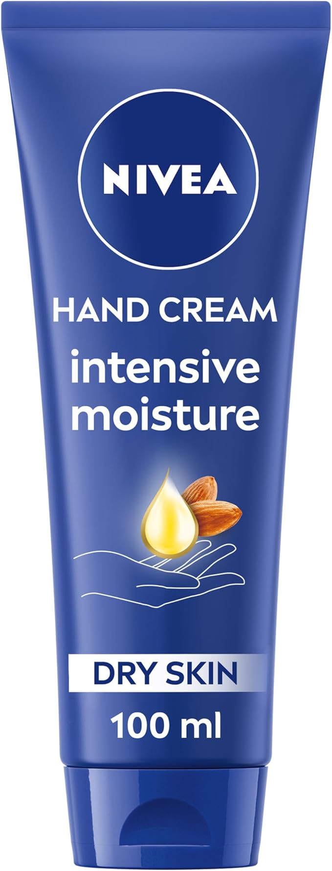 NIVEA Intensive Moisture Hand Cream 100ml Nourishing Hand Cream with Almond Oil and Shea Butter Daily Intensive Moisturising Hand Lotion for Dry Hands Pack of 2 - Image 1