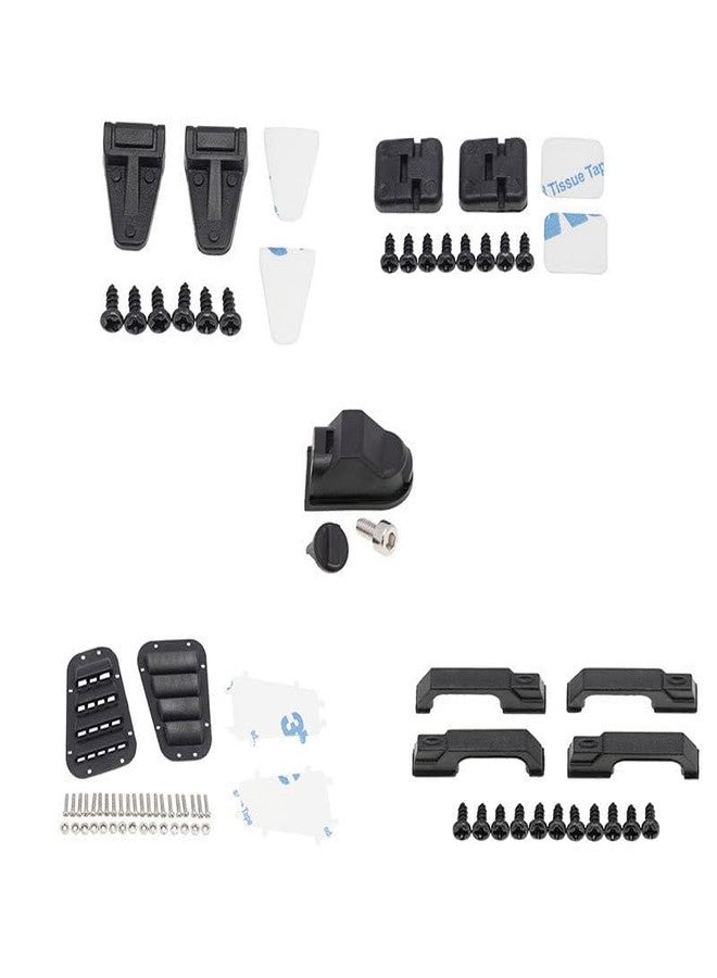 YSKMLOLP 2PCS Abs Plastic Door Hinge/Door Handle/Engine Hinge/Fuel Tank Port/air Inlet Suitable for 1/10 Rc Car Parts Traxxas Trx4 Axial Scx10(Hood Hinge) - Image 4