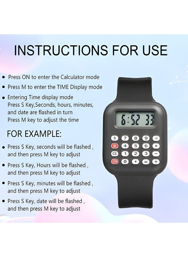 A Multifunctional Electronic Calculator Watch for Children with a Easy Design - Image 3