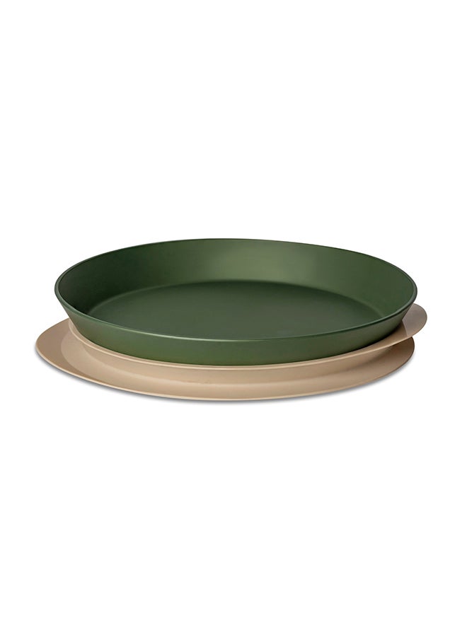 Citron Silicone Plate Suction Seal Secure Mealtime For Babies And Toddlers - Beige  - Image 1