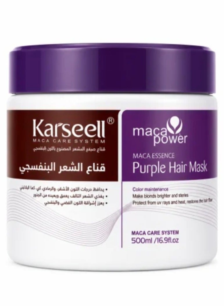 Karseell Maca Power Purple Hair Mask - 500ml - Image 1