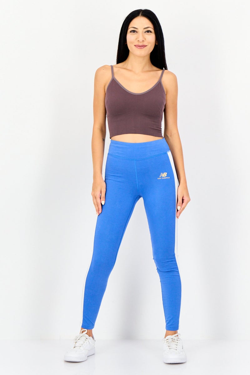 New Balance  leggings تدريب ضيقة للنساء، زرقاء - Image 3