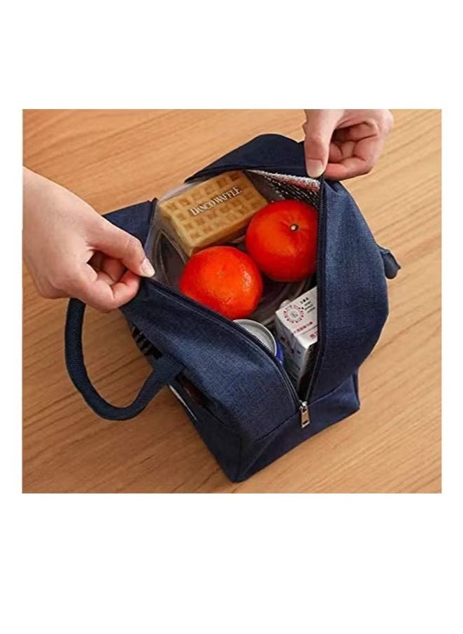 Generic Insulated Lunch Bag - Large Capacity Polyester Handbag - Leakproof Cooler Bag - Reusable Lunch Box for Student, Men, Women, Outdoor, Office, Picnic  - Image 2