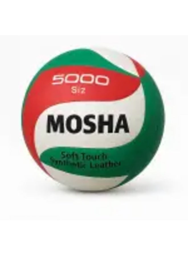 Volleyball, Soft Touch Synthetic Leather, Red/Green/White
