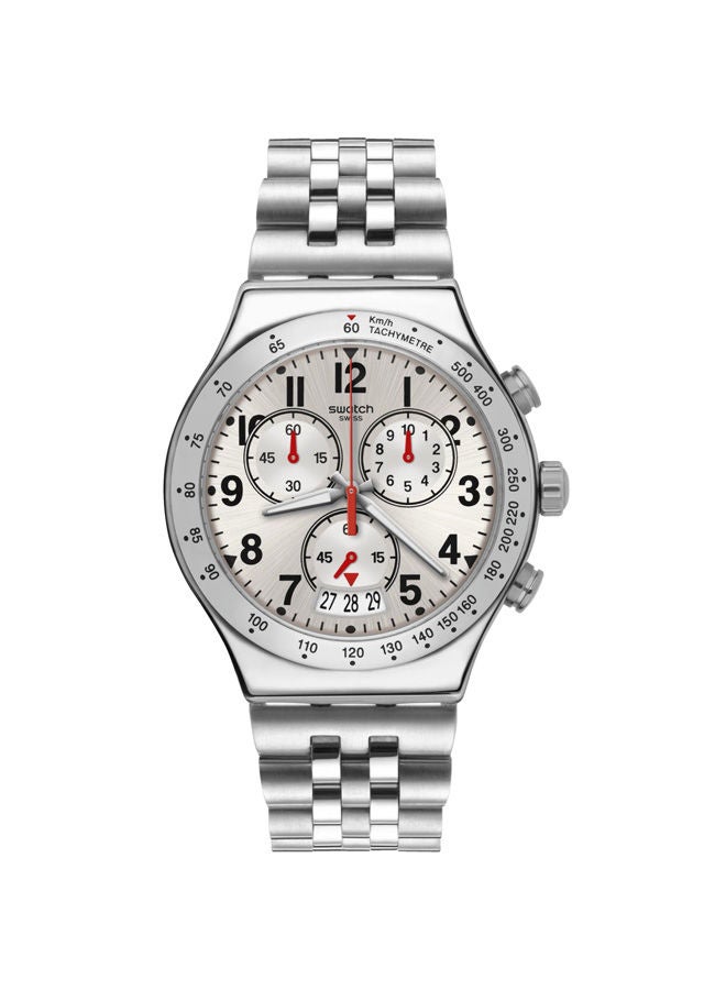 سواتش ساعة يد من الستانلس ستيل عقارب/مقابض YVS431GD - Image 1