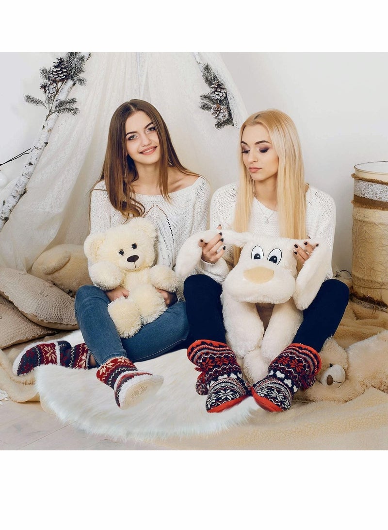 Captaintech Round Chair Cushions 18x18”, White Super Soft Shaggy Faux Fur Sheepskin Chair Cover Area Rugs for Bedroom Sofa Fluffy Seat Pad for Photographing Background of Jewellery, Leisure Play Reading Cushion - Image 2